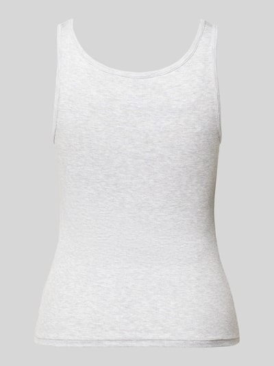 Produktfoto, Tanktop mit Feinripp und Rundhalsausschnitt von Jake*s Casual, mieszanka modalu z dodatkiem streczu, dopasowany krój, drobne prążkowanie, okrągły dekolt, komfort noszenia, podlegający zrównoważonej produkcji