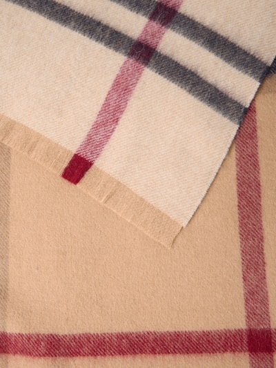 Barbour Sjaal van zuivere lamswol, model 'ROSEFIELD' Camel - 2