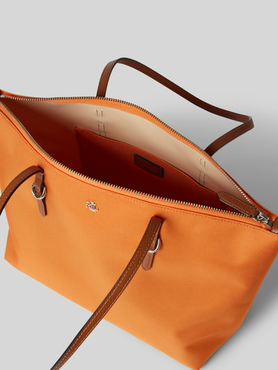 Lauren Ralph Lauren Handtasche mit Label-Applikation Modell 'KEATON' Orange 5