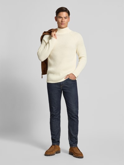 Drykorn Gebreide pullover met alpaca, model 'ARVID' Offwhite - 1