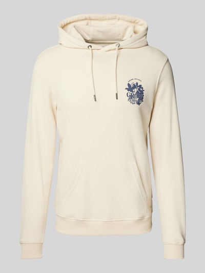 Blend Hoodie mit Statement-Print Modell 'JAS' Sand 2