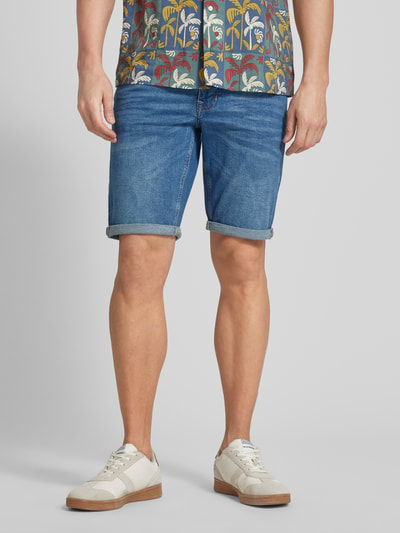 Petrol Regular Fit Jeansshorts im 5-Pocket-Design Modell 'BULLSEYE' Hellblau 4