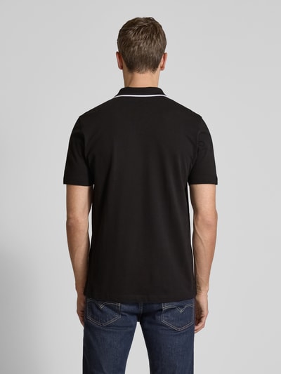 Christian Berg Men Regular fit poloshirt met logostitching en polokraag Zwart - 5