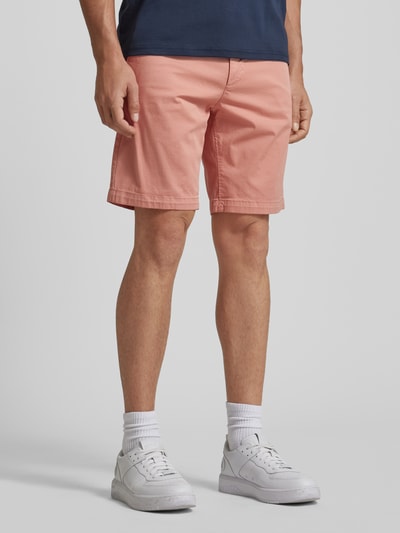 BOSS Orange Szorty chinosy o kroju slim fit ze szlufkami na pasek Różowy 4