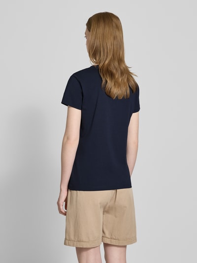 BOSS Orange T-shirt o kroju regular fit z czystej bawełny model ‘ESOGO’ Ciemnoniebieski 5