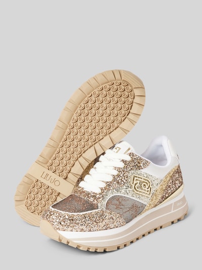 Liu Jo Sneaker mit Label-Details Modell 'MAXI WONDER' Gold 4