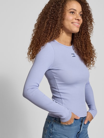 Tommy Jeans Slim fit shirt met lange mouwen van katoenmix Lavendel - 3
