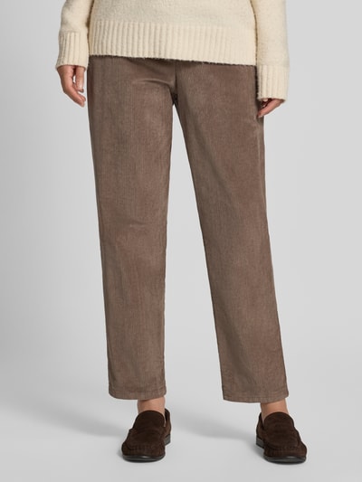 Raphaela By Brax Comfort Fit Weite Hose aus Baumwoll-Modal-Mix Modell 'Carrie' Taupe 4