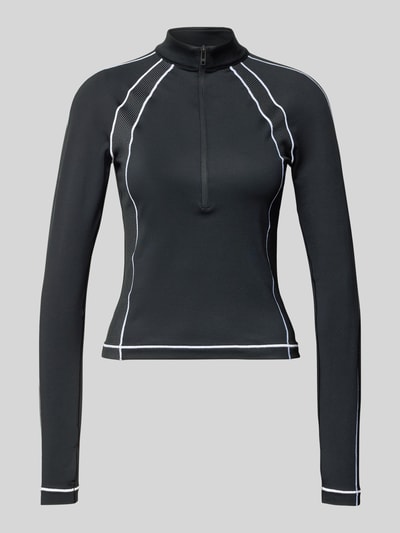 Under Armour Functioneel shirt met opstaande kraag, model 'ColdGear Textured' Zwart - 2