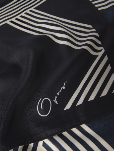 OPUS Schal mit Label-Print Modell 'Adilly' Black 2