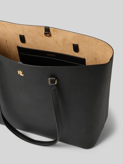 Lauren Ralph Lauren Tote Bag aus Leder mit Label-Applikation Modell 'KARLY' Black 5