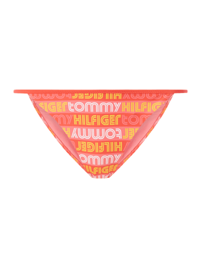 TOMMY HILFIGER Figi bikini z wzorem z logo  Koralowy 2