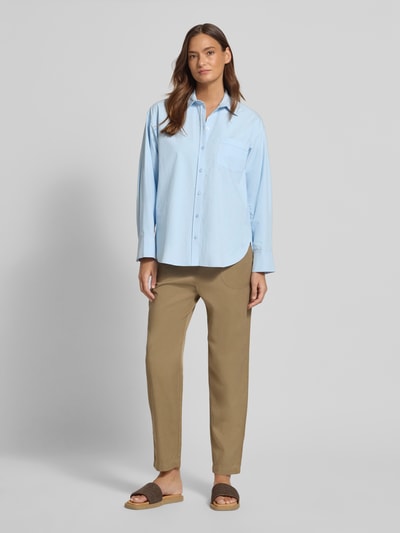 Jake*s Casual Bluzka o kroju relaxed fit z brustaszą Jasnoniebieski 1