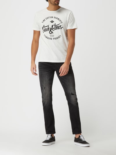 Jack & Jones T-Shirt mit Logo-Print  Weiss 1