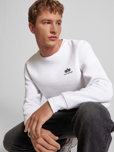 Alpha Industries Sweatshirt met labelprint Wit - 3