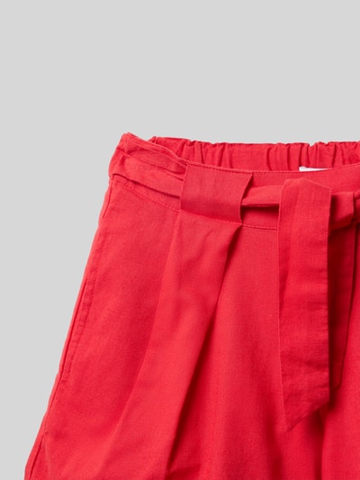 Name It Shorts mit elastischem Bund und Leinen-Anteil Modell 'FALINNEN' Rot 2