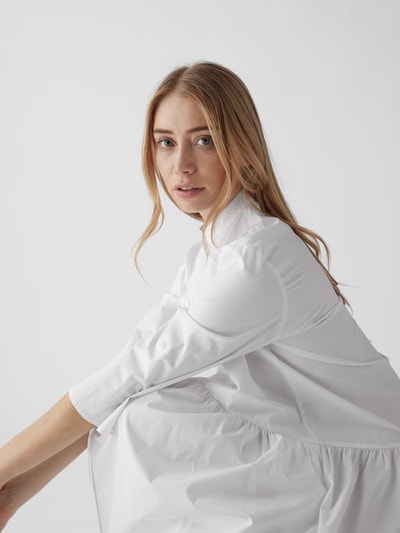 Lu Li Lina Blusenkleid im Oversized-Look Weiß 6
