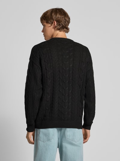 Only & Sons Regular fit gebreide pullover van katoenmix, model 'MACK' Zwart - 5