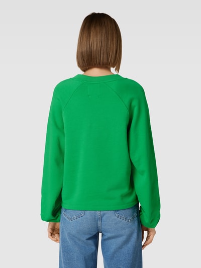 Another Label Sweatshirt met V-hals, model 'Xamira' Groen - 5