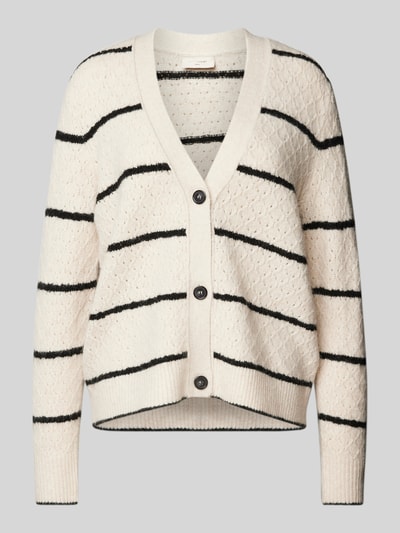 FREE/QUENT Cardigan mit Knopfleiste Modell 'HARA' Offwhite 2