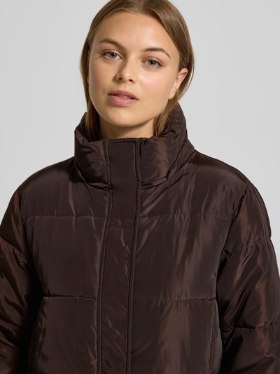 More & More Gewatteerde jas met ritszakken Chocoladebruin - 3