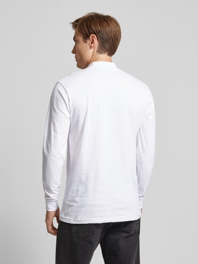 RAGMAN Longsleeve mit gerippten Abschlüssen Weiss 5