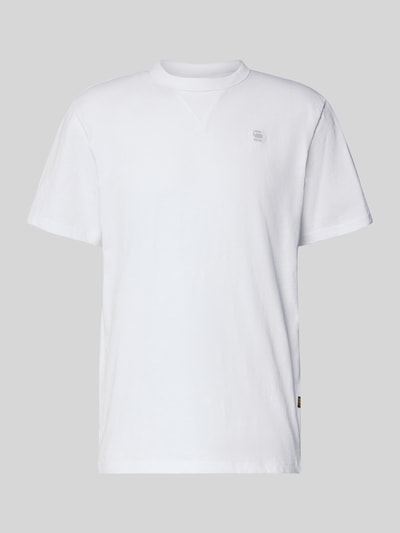 G-Star Raw T-Shirt mit Label-Stitching und Rundhalsausschnitt Weiss 2