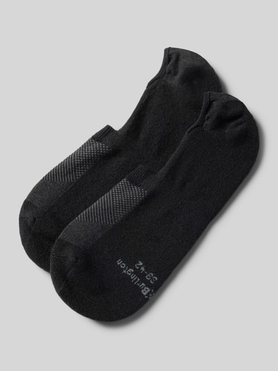 Burlington Sneakersocken mit Strukturmuster Modell 'Athleisure' Black 1