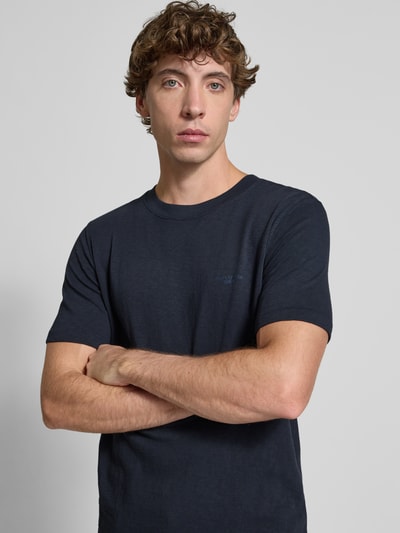 Marc O'Polo Denim Regular fit T-shirt van puur katoen Donkerblauw - 3