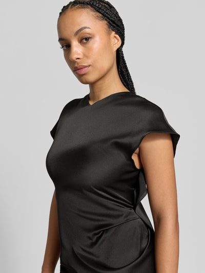 Victoria Beckham Abendkleid mit asymmetrischem Saum Victoria Black 3