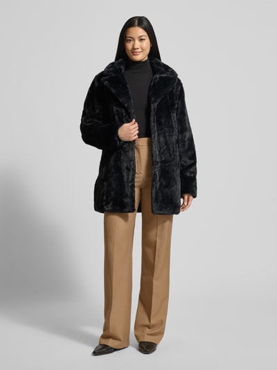 ZABAIONE Webpelzjacke mit Reverskragen Modell 'Ay44ssa' BLACK 1