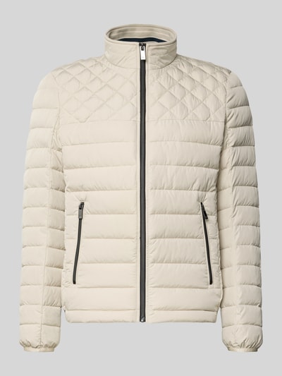 Christian Berg Men Gewatteerd jack met ritszakken Zand - 2