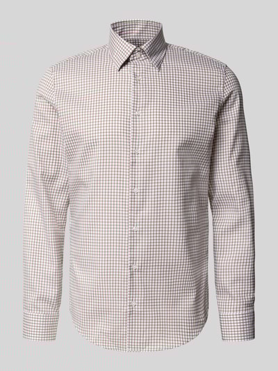 SEIDENSTICKER Koszula biznesowa o kroju slim fit z listwą guzikową Jasnobrązowy 2