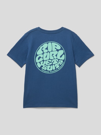 Rip Curl T-shirt z nadrukiem z logo Granatowy 3