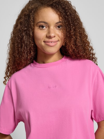 OH APRIL Oversized T-shirt met print aan de achterkant Felroze - 3