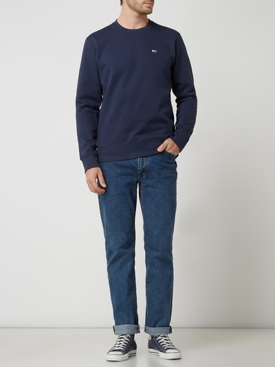 Tommy Jeans Sweatshirt met logo Marineblauw gemêleerd - 1