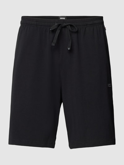 BOSS Sweatpants met labelstitching, model 'Mix&Match' Zwart - 2