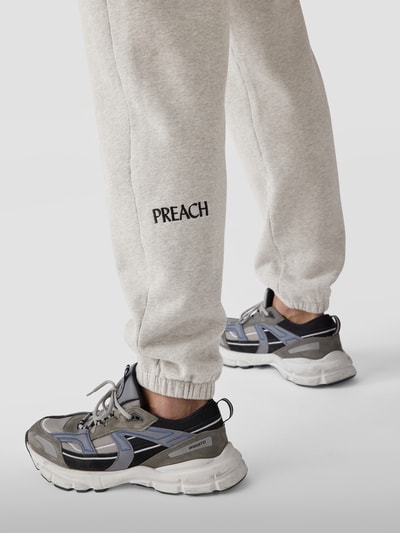 Preach Sweathose mit Zierpaspeln Mittelgrau meliert 3