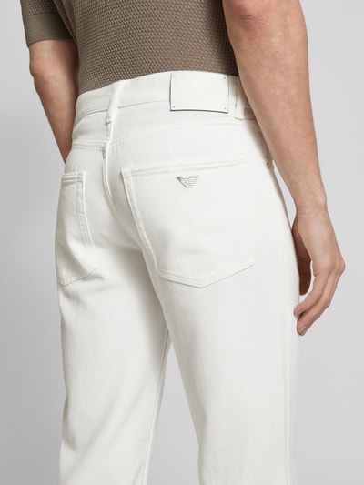 Emporio Armani Stoffhose mit 5-Pocket-Design Weiss 3