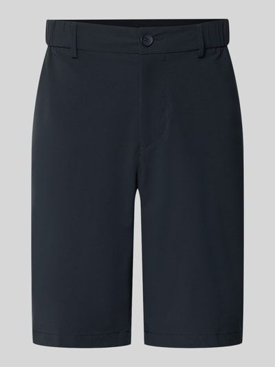 Produktfoto, Regular Fit Shorts mit elastischem Bund Modell 'S_SPEEDFLEX' von BOSS Green, Optik: Unifarben, seitliche Eingrifftaschen, Gesäßtaschen, Label-Print, Bundabschluss elastisch, Knopf und verdeckter Reißverschluss, Gürtelschlaufen, glatte Textur
