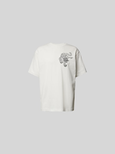 Kenzo T-Shirt mit Label-Print Offwhite 1