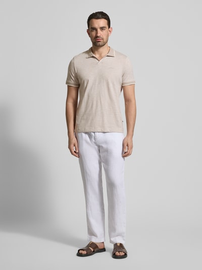 JOOP! COLLECTION Regular Fit Poloshirt mit Label-Stitching Modell 'Iwanito' Beige 1