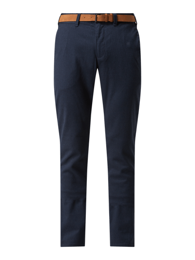 MCNEAL Chino met riem, regular fit Marineblauw - 2