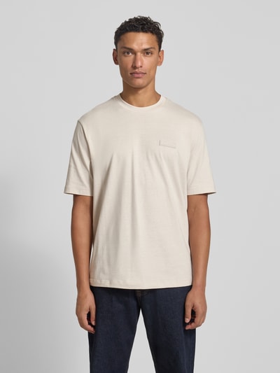 ARMANI EXCHANGE T-shirt z naszywką z logo Złamany biały 4