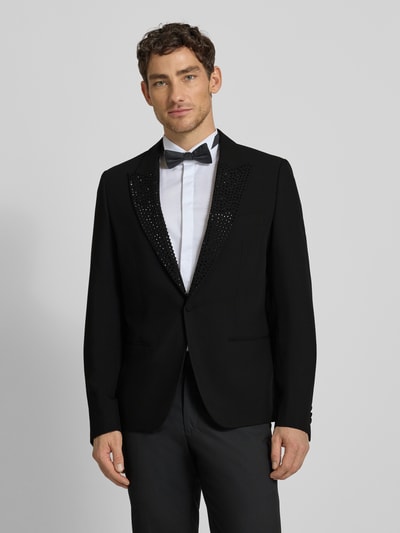 Antony Morato Slim Fit Sakko mit Ziersteinbesatz Modell 'VIVIENNE' BLACK 4