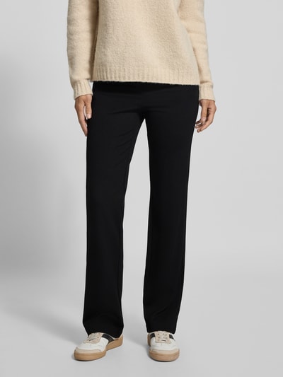 Vero Moda Slim fit gilet broek van viscosemix, model 'EVA' Zwart - 4