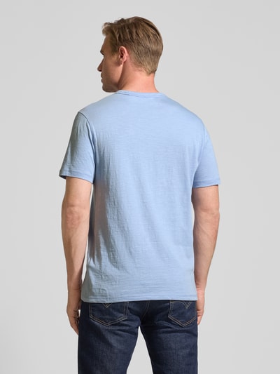 BOSS Orange Regular fit T-shirt van puur katoen, model 'TEGOOD' Lichtblauw - 5