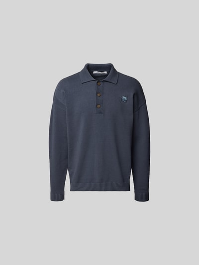 MAISON KITSUNÉ Pullover in Strick-Optik Dunkelgrau 2