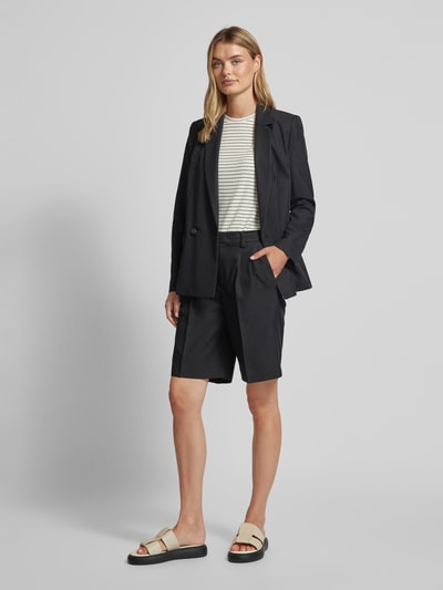 Oui Straight leg korte broek met bandplooien  - 1