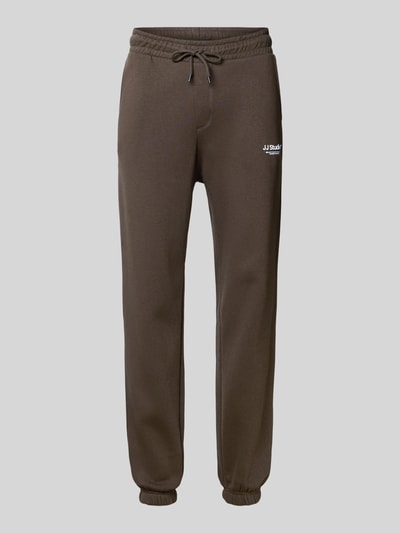 Jack & Jones Regular Fit Sweatpants mit elastischen Bund Modell 'KANE' Dunkelbraun 2